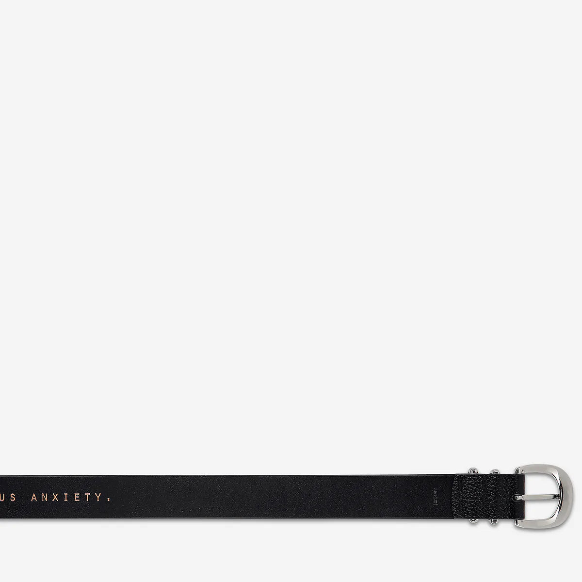 Status Anxiety - Let It Be Belt (Black/Silver) Status Anxiety